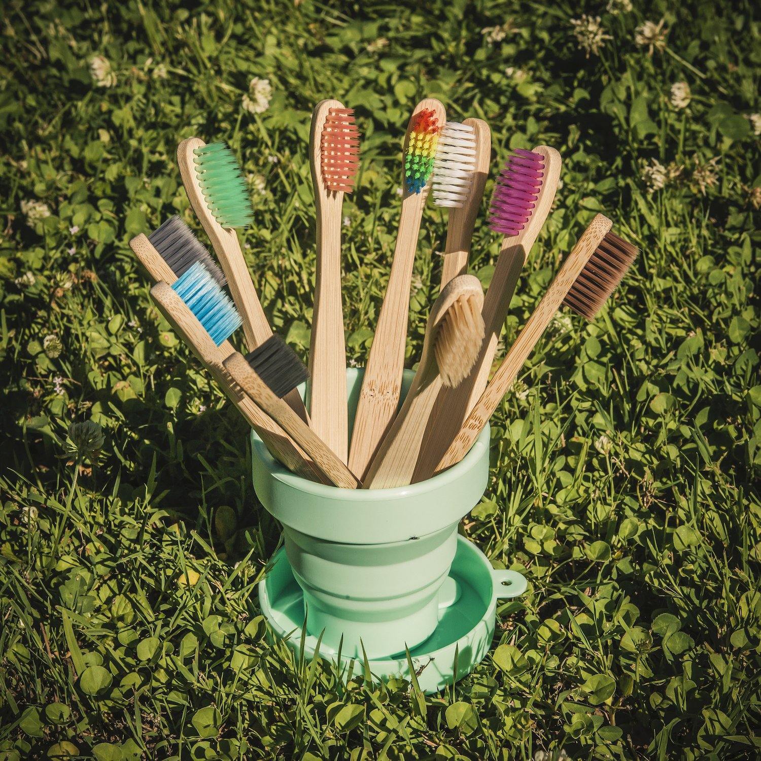 Natural Bamboo Toothbrush Soft Bristles Pack of 50 - Earth Thanks - Natural Bamboo Toothbrush Soft Bristles Pack of 50 - natural, vegan, eco-friendly, organic, sustainable, bamboo, bathroom, body care, compostable, health, non toxic, organic, portable, recyclable, recycle friendly, reusable, self-care, teeth, toilet, toothbrush, travel, unisex, vegan friendly