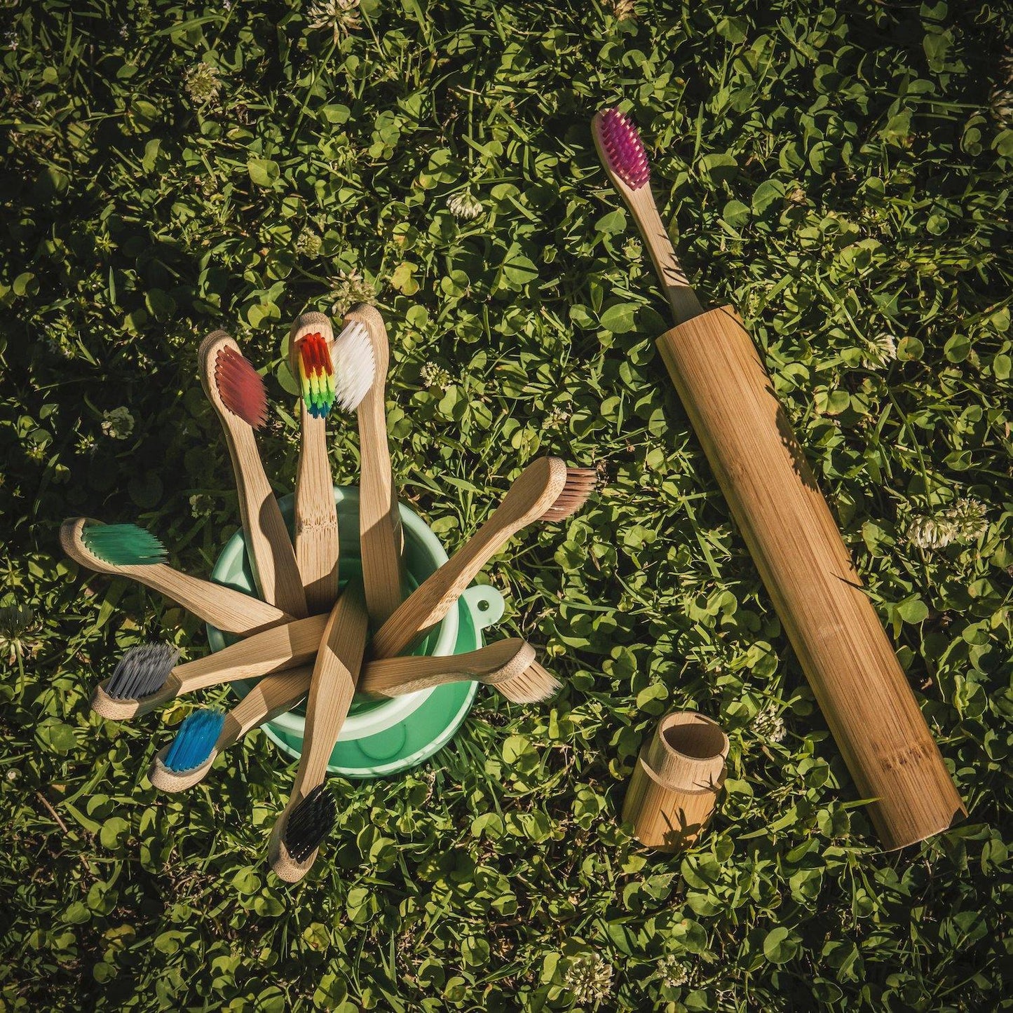 Natural Bamboo Toothbrush Soft Bristles Pack of 50 - Earth Thanks - Natural Bamboo Toothbrush Soft Bristles Pack of 50 - natural, vegan, eco-friendly, organic, sustainable, bamboo, bathroom, body care, compostable, health, non toxic, organic, portable, recyclable, recycle friendly, reusable, self-care, teeth, toilet, toothbrush, travel, unisex, vegan friendly