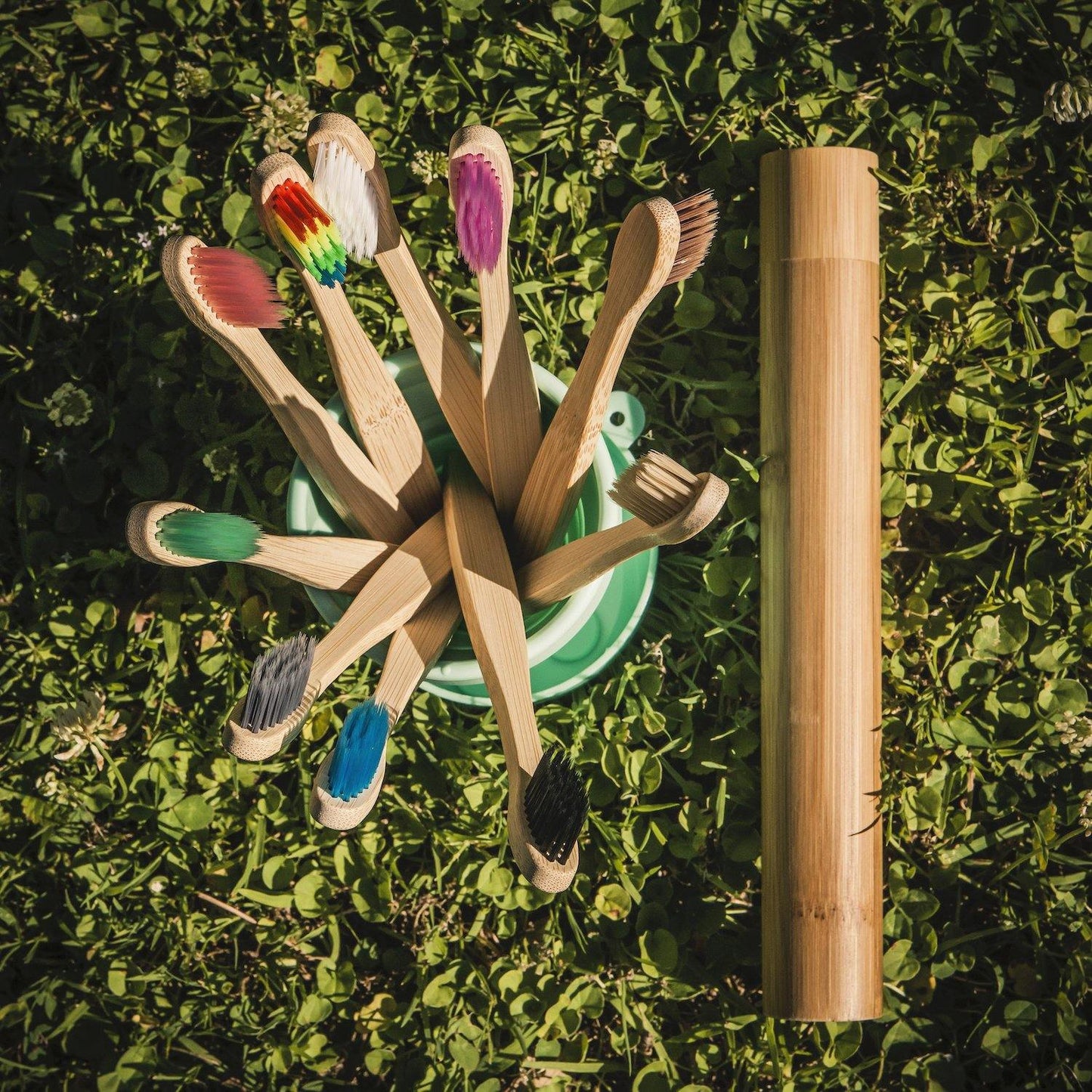 Bamboo Antibacterial Tube For Toothbrush - Earth Thanks - Bamboo Antibacterial Tube For Toothbrush - anti-microbial, antibacterial, antimicrobial, bamboo, bathroom, beauty, body care, box, camping, cleaning, compostable, container, food, handmade, health, home, house, makeup, non toxic, office, outdoor, picnic, plant trees, recyclable, recycle, recycle friendly, restroom, reusable, school, self-care, stationery, sterile, sticks, teeth, toilet, tools, toothbrush, travel, vegan friendly, wood, wooden