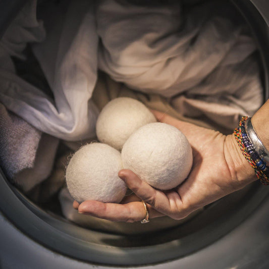 Organic Wool Laundry Dryer Balls - Earth Thanks - Organic Wool Laundry Dryer Balls - natural, vegan, eco-friendly, organic, sustainable, camping, cleaning, cleaning products, compostable, home, home care, house, housekeeping, laundry, non toxic, organic, recyclable, recycle, recycle friendly, reusable, soft, washing machine, wool, wool dryer balls