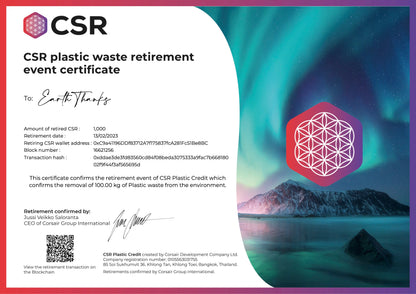 We are plastic-neutral! - Get your CSR Plastic Credits