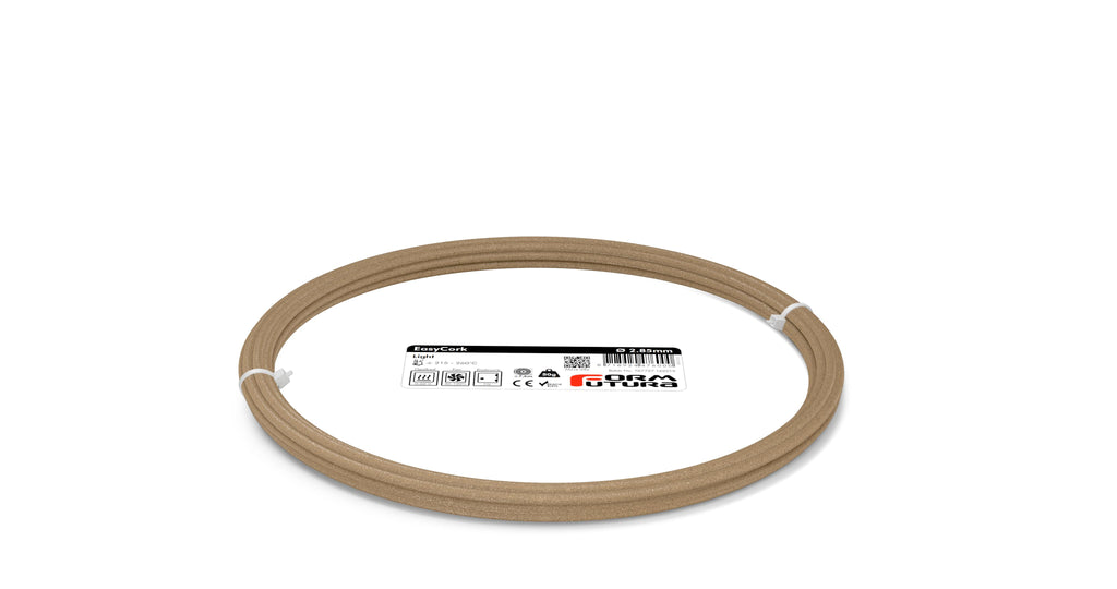 PLA-based 3D Printer Filament with 30% Cork Particles