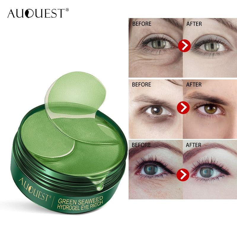 Eye Patches Hyaluronic Acid Bamboo Seaweed Eye Mask Moisturizing Anti Dark Circles Eye Bags Remove Beauty Health Eye Care 60pcs - Earth Thanks - Eye Patches Hyaluronic Acid Bamboo Seaweed Eye Mask Moisturizing Anti Dark Circles Eye Bags Remove Beauty Health Eye Care 60pcs - natural, vegan, eco-friendly, organic, sustainable, 