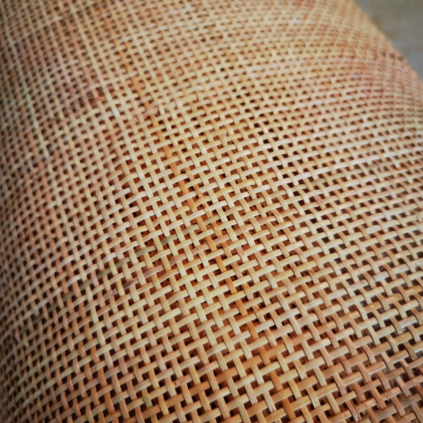 Natural Rattan Indonesian Checkered Cane Webbing