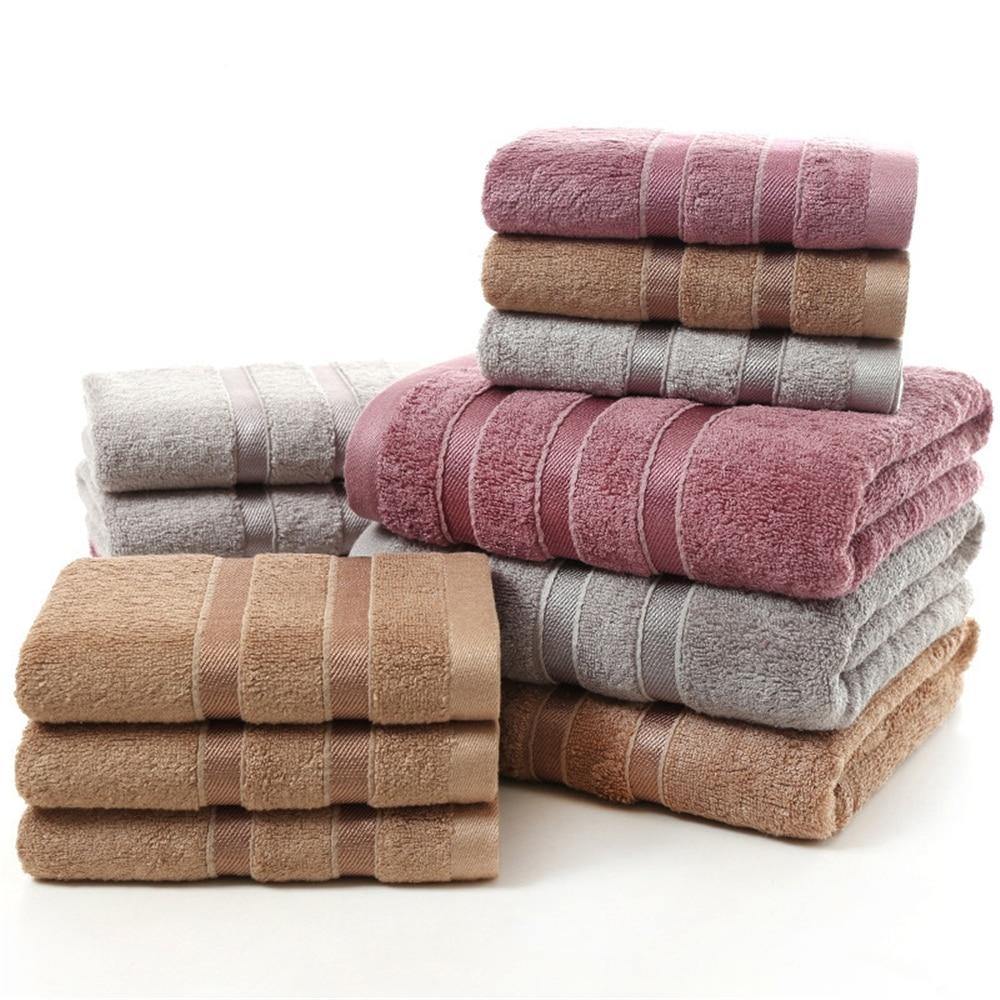 Bamboo Bathroom Towel Set - Earth Thanks - Bamboo Bathroom Towel Set - natural, vegan, eco-friendly, organic, sustainable, apartment, comfort, comfortable, contemporary, decor, design, domestic, elegance, furniture, home, house, indoor, indoors, inside, interior, lifestyle, living room, luxury, modern, relax, relaxation, rest, room, studio couch, style