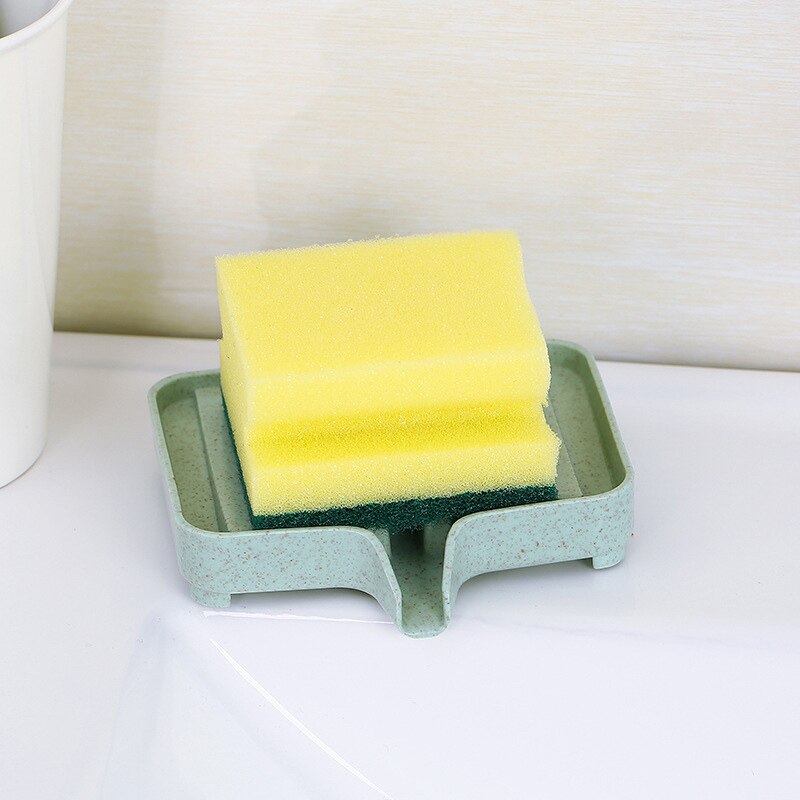 Wheat Straw Soap Holder Drain Rack Tray for Shower and Sink