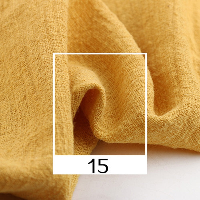 Soft Linen Cotton Fabric for Sewing and DIY Handmade Projects