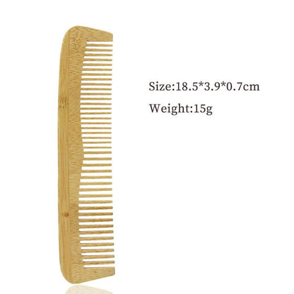 Bamboo Wood Wide Tooth Hair Comb - Earth Thanks - Bamboo Wood Wide Tooth Hair Comb - natural, vegan, eco-friendly, organic, sustainable, bamboo, biodegradable, natural, non-toxic, plastic-free, vegan, wood, wooden