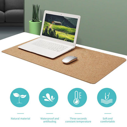 Large XXL Natural Cork Mouse Pad Office Anti-slip Waterproof Big PC Cushion Computer Mousepad Cover Desktop Keyboard Mat - Earth Thanks - Large XXL Natural Cork Mouse Pad Office Anti-slip Waterproof Big PC Cushion Computer Mousepad Cover Desktop Keyboard Mat - natural, vegan, eco-friendly, organic, sustainable, 