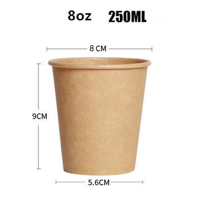 Paper Cups Coffee Milk Cup Paper Cup For Hot Drinking Party Supplies - Earth Thanks - Paper Cups Coffee Milk Cup Paper Cup For Hot Drinking Party Supplies - natural, vegan, eco-friendly, organic, sustainable, biodegradable, natural, paper