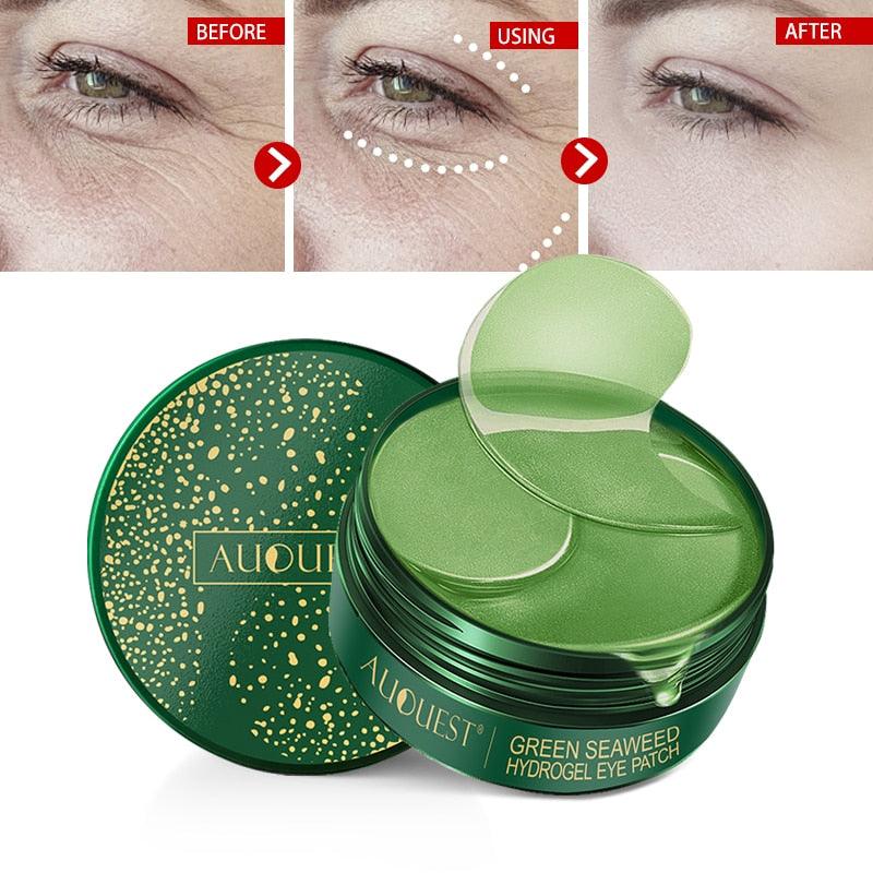 Eye Patches Hyaluronic Acid Bamboo Seaweed Eye Mask Moisturizing Anti Dark Circles Eye Bags Remove Beauty Health Eye Care 60pcs - Earth Thanks - Eye Patches Hyaluronic Acid Bamboo Seaweed Eye Mask Moisturizing Anti Dark Circles Eye Bags Remove Beauty Health Eye Care 60pcs - natural, vegan, eco-friendly, organic, sustainable, 