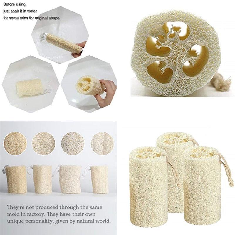 Natural Loofah Dish Scrubber Vegetable Sponge Kitchen Cellulose Scouring Pad with Hang Rope Biodegradable Luffa Sponges - Earth Thanks - Natural Loofah Dish Scrubber Vegetable Sponge Kitchen Cellulose Scouring Pad with Hang Rope Biodegradable Luffa Sponges - natural, vegan, eco-friendly, organic, sustainable, biodegradable, body care, natural, non-toxic, organic, paper, plastic-free, soap, vegan