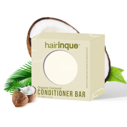 Organic Handmade Hair Conditioner Solid Soap Bar - 60g Deep Hydrating Repair for Dry, Damaged Hair