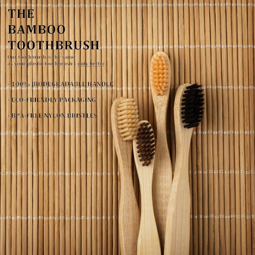 Children Bamboo Toothbrush Biodegradable Pack of 50 - Earth Thanks - Children Bamboo Toothbrush Biodegradable Pack of 50 - natural, vegan, eco-friendly, organic, sustainable, brush, color, paintbrush, tableware, tool, toothbrush, wood, wooden, wooden spoon