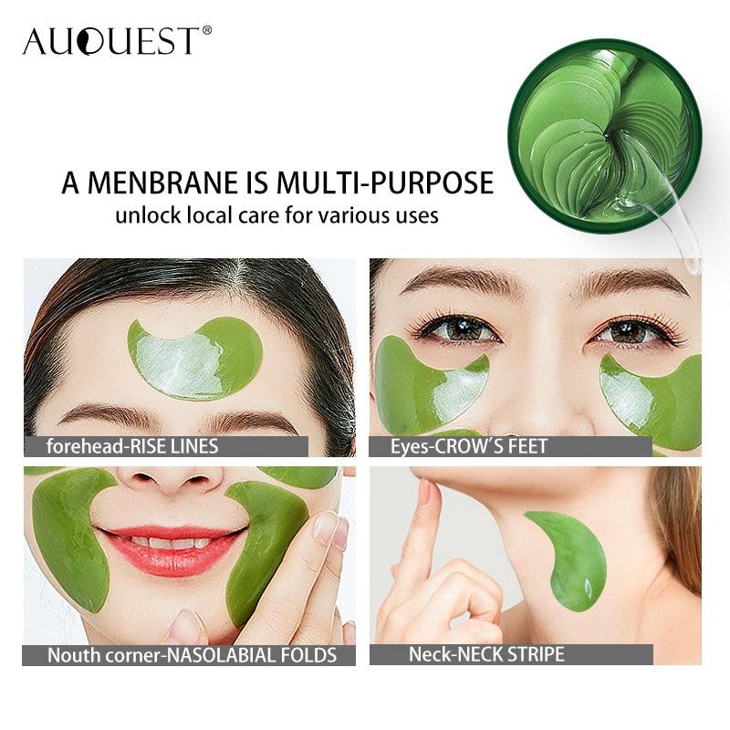 Eye Patches Hyaluronic Acid Bamboo Seaweed Eye Mask Moisturizing Anti Dark Circles Eye Bags Remove Beauty Health Eye Care 60pcs - Earth Thanks - Eye Patches Hyaluronic Acid Bamboo Seaweed Eye Mask Moisturizing Anti Dark Circles Eye Bags Remove Beauty Health Eye Care 60pcs - natural, vegan, eco-friendly, organic, sustainable, 