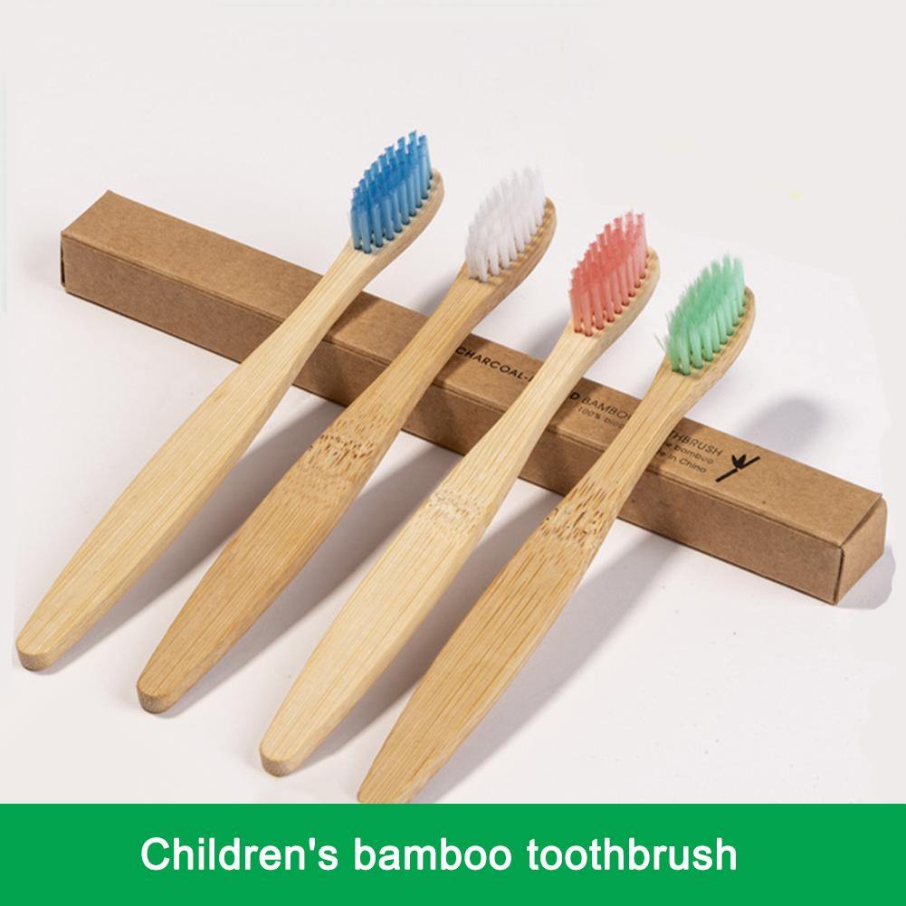 Children Bamboo Toothbrush Biodegradable Pack of 50 - Earth Thanks - Children Bamboo Toothbrush Biodegradable Pack of 50 - natural, vegan, eco-friendly, organic, sustainable, brush, color, paintbrush, tableware, tool, toothbrush, wood, wooden, wooden spoon