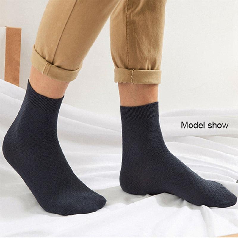 Eco-Friendly Bamboo Fiber Socks - Unisex, Comfortable & Durable - Set of 10