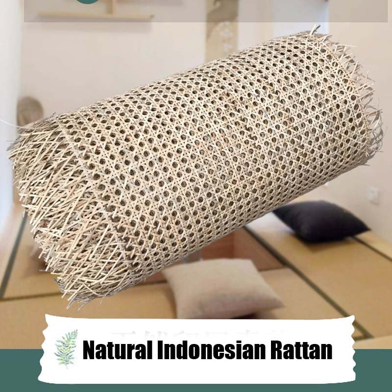 Materiale per decorazioni per la casa in tessuto di canna di rattan indonesiano naturale