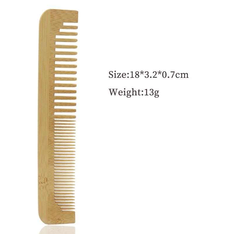 Bamboo Wood Wide Tooth Hair Comb - Earth Thanks - Bamboo Wood Wide Tooth Hair Comb - natural, vegan, eco-friendly, organic, sustainable, bamboo, biodegradable, natural, non-toxic, plastic-free, vegan, wood, wooden