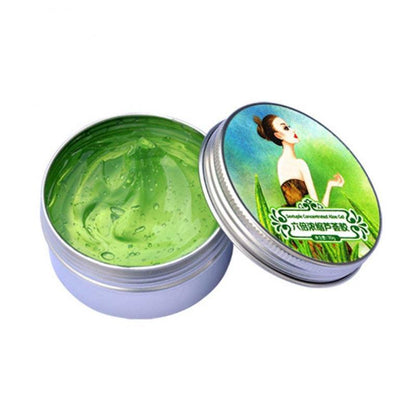 Pura crema di gel di aloe vera biologica - vegana, lenitiva, idratante, antiacne