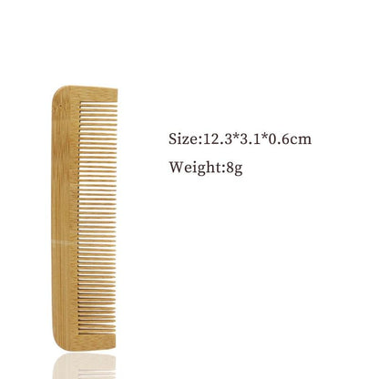 Bamboo Wood Wide Tooth Hair Comb - Earth Thanks - Bamboo Wood Wide Tooth Hair Comb - natural, vegan, eco-friendly, organic, sustainable, bamboo, biodegradable, natural, non-toxic, plastic-free, vegan, wood, wooden