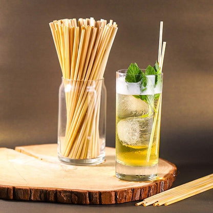 Disposable Wheat Straw Eco-Friendly Natural Wheat Drinking Straws Portable Environmentally Straws Bar Accessory 100pcs 20cm - Earth Thanks - Disposable Wheat Straw Eco-Friendly Natural Wheat Drinking Straws Portable Environmentally Straws Bar Accessory 100pcs 20cm - natural, vegan, eco-friendly, organic, sustainable, 