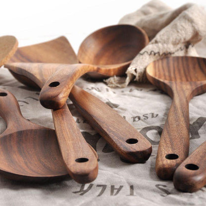 Wooden Non-stick Cooking Spoon - The Ultimate Sustainable and Durable Kitchen Utensil - Earth Thanks - Wooden Non-stick Cooking Spoon - The Ultimate Sustainable and Durable Kitchen Utensil - natural, vegan, eco-friendly, organic, sustainable, cooking spoon, environmentally-friendly, guilt-free, heat-resistant, Home & Kitchen, kitchen, kitchen ware, kitchenware, non-stick, organic, spoon, strong, sustainable, sustainably-sourced, versatile, wood, wooden, wooden spoon