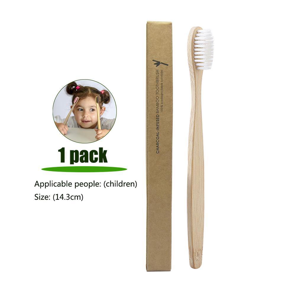 Children Bamboo Toothbrush Biodegradable Pack of 50 - Earth Thanks - Children Bamboo Toothbrush Biodegradable Pack of 50 - natural, vegan, eco-friendly, organic, sustainable, brush, color, paintbrush, tableware, tool, toothbrush, wood, wooden, wooden spoon