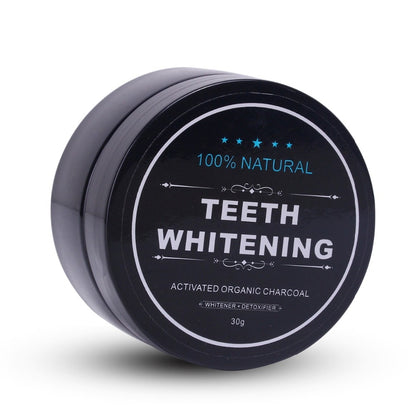 Teeth Whitening Bamboo Charcoal Toothbrush & Tooth Powder Set