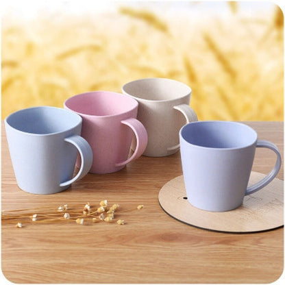 Wheat Straw Milk Mug Environmental Protection Anti-hot Cup 1Pc