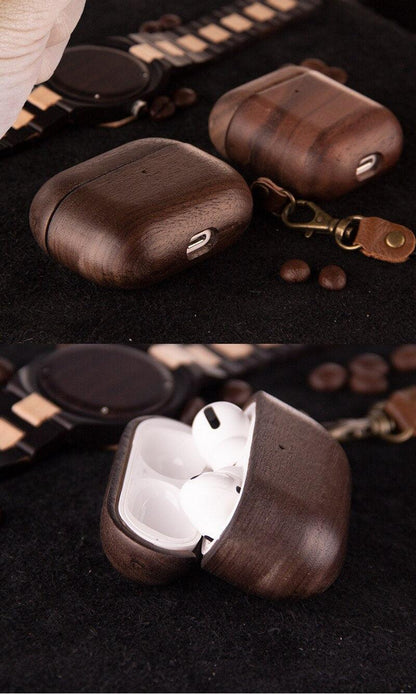 Wooden Airpods Case - Earth Thanks - Wooden Airpods Case - natural, vegan, eco-friendly, organic, sustainable, airpods, AirPods case, biodegradable, environmentally-friendly, organic, phone, phone accessories, slim design, sustainable, sustainably-sourced, wood, wooden