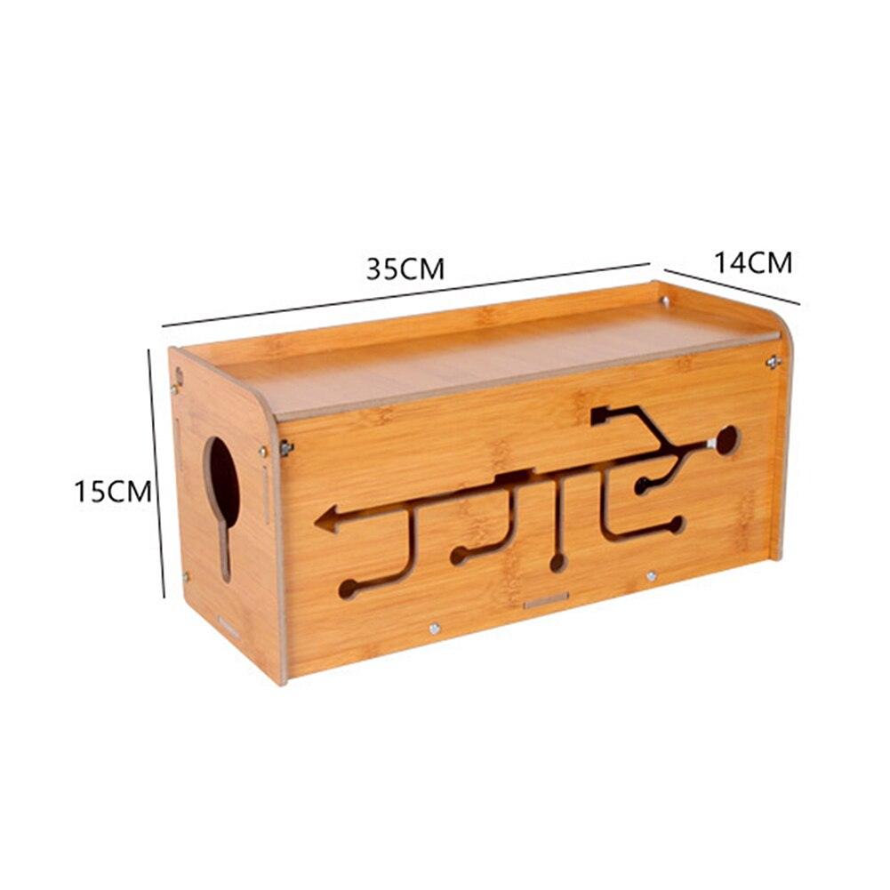 Wire Storage Cable Management Wooden Box Charging Organizing Wire Socket - Earth Thanks - Wire Storage Cable Management Wooden Box Charging Organizing Wire Socket - natural, vegan, eco-friendly, organic, sustainable, biodegradable, cable, cable box, cable management, natural, non-toxic, office, office supplies, organizer, plastic-free, school & office, usb, wood, wooden