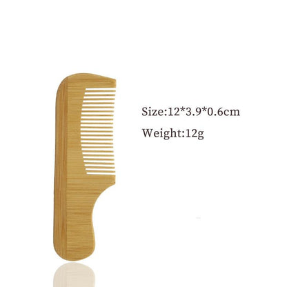 Bamboo Wood Wide Tooth Hair Comb - Earth Thanks - Bamboo Wood Wide Tooth Hair Comb - natural, vegan, eco-friendly, organic, sustainable, bamboo, biodegradable, natural, non-toxic, plastic-free, vegan, wood, wooden