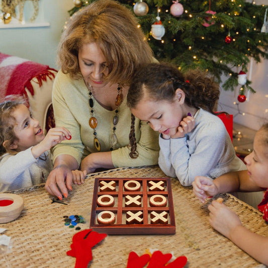 Wooden Tic-Tac-Toe Game - The Ultimate Sustainable and Educational Game - Earth Thanks - Wooden Tic-Tac-Toe Game - The Ultimate Sustainable and Educational Game - natural, vegan, eco-friendly, organic, sustainable, challenging, child, children, compact, educational, environmentally-friendly, fun, game, guilt-free, maple wood, mind, organic, play, problem-solving skills, puzzle, sustainable, sustainably-sourced, tic-tac-toe game, wood, wooden