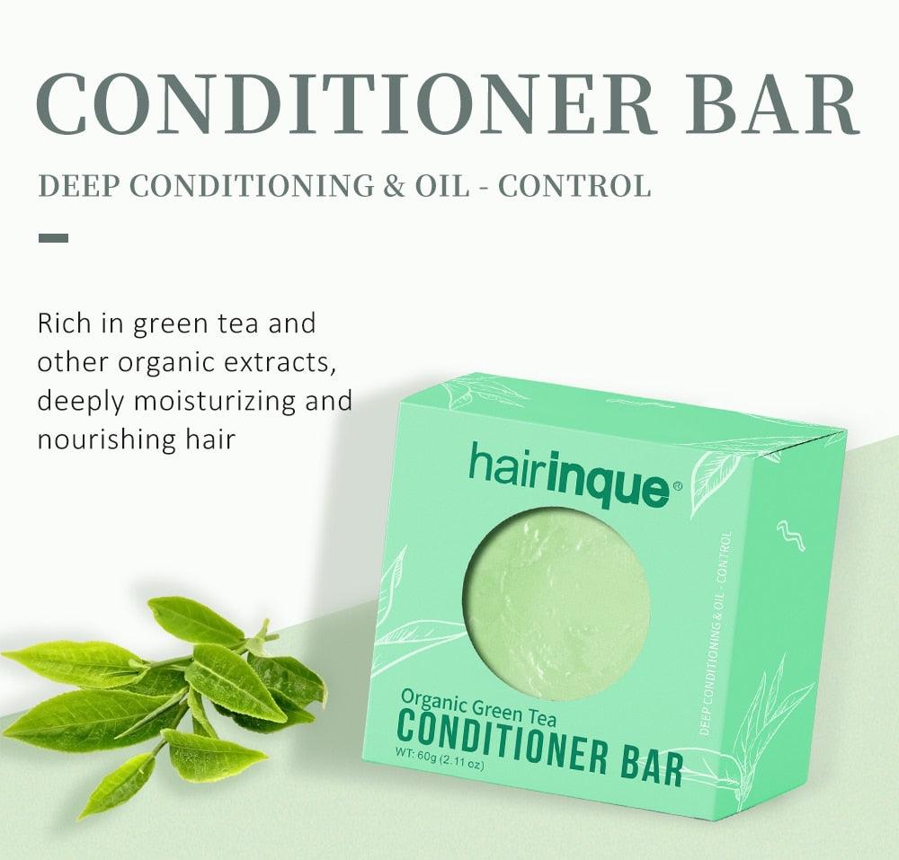 Organic Handmade Hair Conditioner Solid Soap Bar - 60g Deep Hydrating Repair for Dry, Damaged Hair