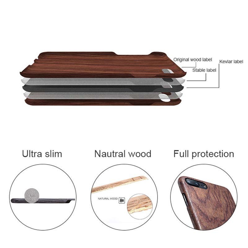 Wooden Slim Phone Case for Samsung Galaxy