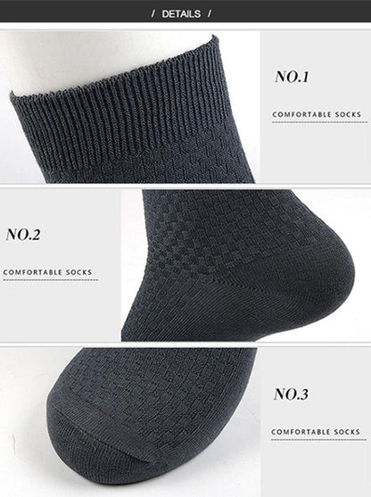 Eco-Friendly Bamboo Fiber Socks - Unisex, Comfortable & Durable - Set of 10