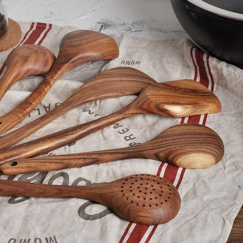 Wooden Non-stick Cooking Spoon - The Ultimate Sustainable and Durable Kitchen Utensil - Earth Thanks - Wooden Non-stick Cooking Spoon - The Ultimate Sustainable and Durable Kitchen Utensil - natural, vegan, eco-friendly, organic, sustainable, cooking spoon, environmentally-friendly, guilt-free, heat-resistant, Home & Kitchen, kitchen, kitchen ware, kitchenware, non-stick, organic, spoon, strong, sustainable, sustainably-sourced, versatile, wood, wooden, wooden spoon