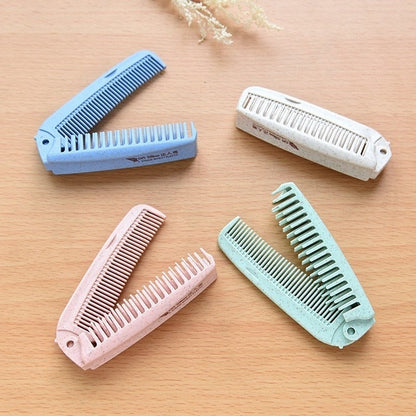 Portable Anti-Static Wheat Straw Hair Brush Comb - Travel Styling Tool