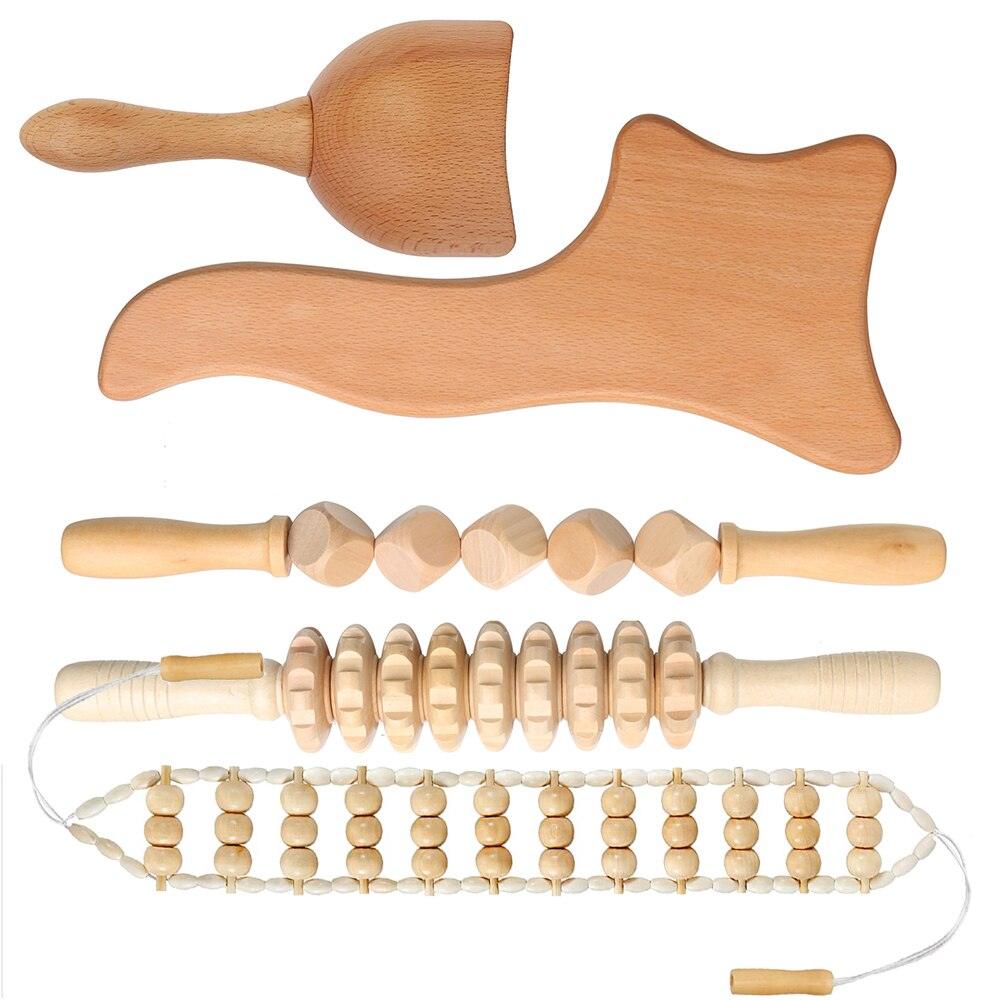 Wooden Gua Sha Massage Tool Exercise Roller Sport Injury Gym Body Leg Trigger Point Muscle Roller Sticks Massager Health Care - Earth Thanks - Wooden Gua Sha Massage Tool Exercise Roller Sport Injury Gym Body Leg Trigger Point Muscle Roller Sticks Massager Health Care - natural, vegan, eco-friendly, organic, sustainable, biodegradable, natural, non-toxic, plastic-free, wood, wooden