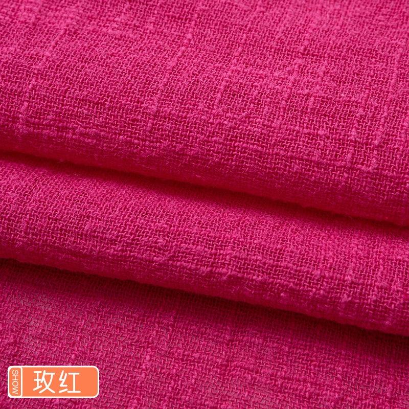 Organic Soft Linen and Cotton Fabric - Solid Color for Sewing - The Ultimate Sustainable Material