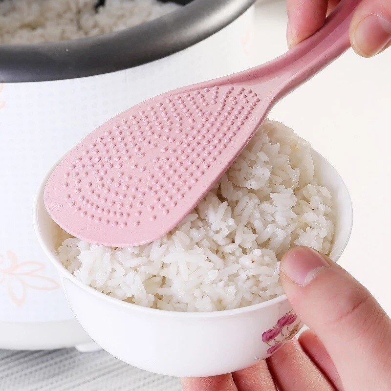 Eco-Friendly Wheat Straw Non-Stick Rice Spoon - Kitchen Utensil Rice Cooker