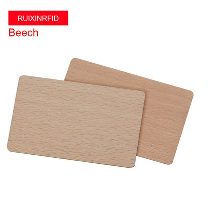 Bamboo Wooden NFC Contactless Business Cards - 5 pieces