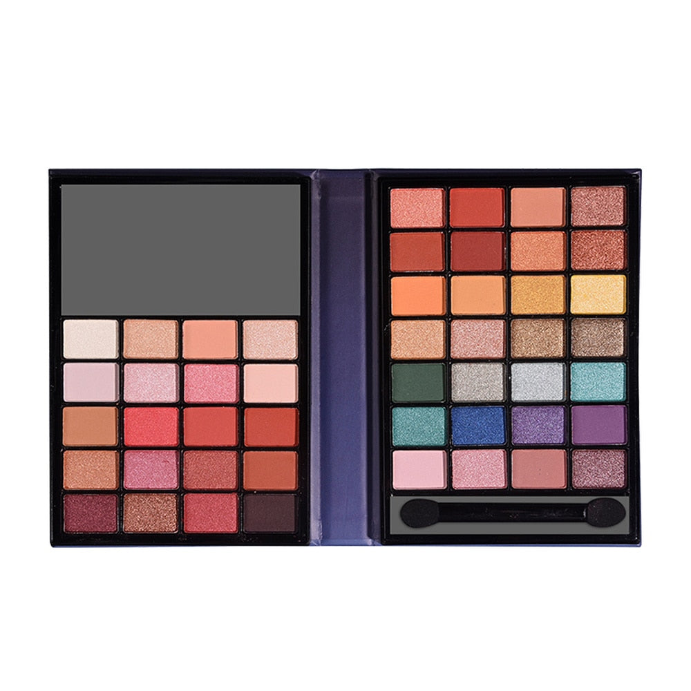 Matte Vegan Eye Eyeshadow Palette - 48 Colors Portable Small Eyeshadow Palette with Mirror