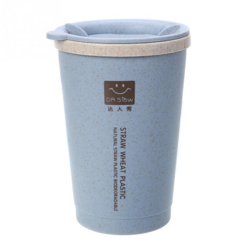 Biodegradable Wheat Straw Coffee Cup with Lid - 280ml