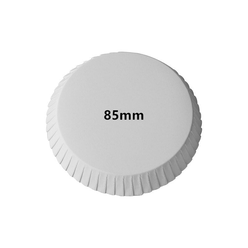 Biodegradable Bamboo Paper Cup Lids - 100 Pcs, 60mm 65mm 70mm 75mm 80mm 85mm 90mm