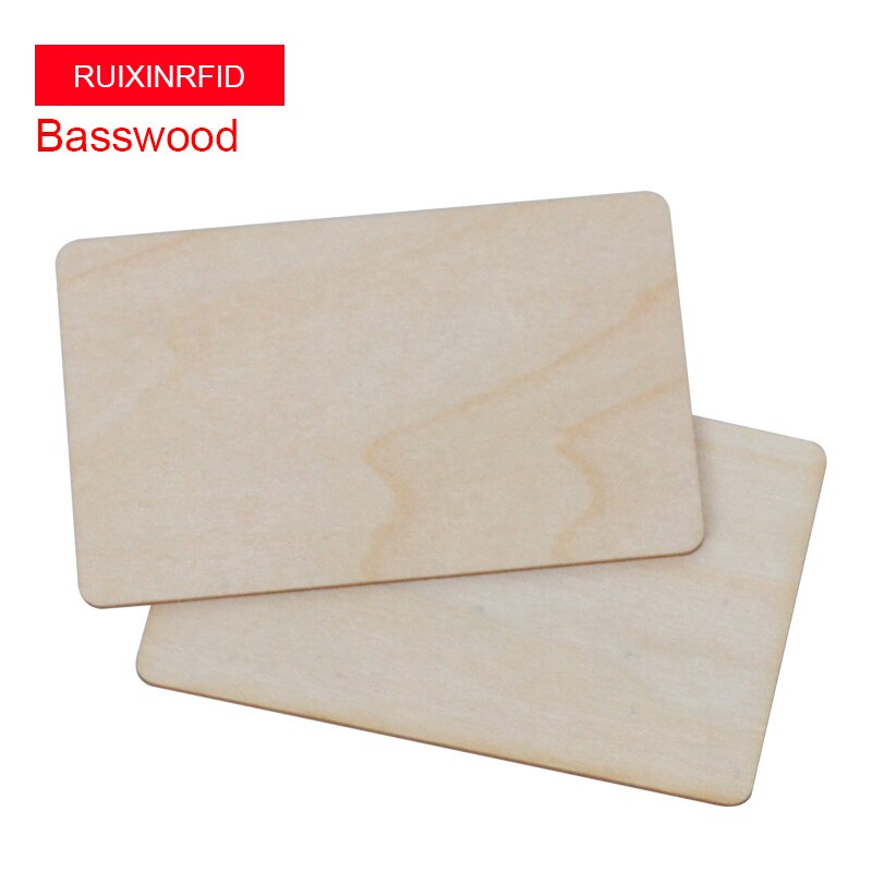 Bamboo Wooden NFC Contactless Business Cards - 5 pieces