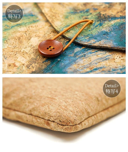 Ultra Light Cork and Felt Laptop Bag Sleeve - Earth Thanks - Ultra Light Cork and Felt Laptop Bag Sleeve - natural, vegan, eco-friendly, organic, sustainable, 