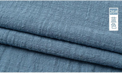 Organic Soft Linen and Cotton Fabric - Solid Color for Sewing - The Ultimate Sustainable Material