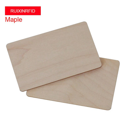 Bamboo Wooden NFC Contactless Business Cards - 5 pieces